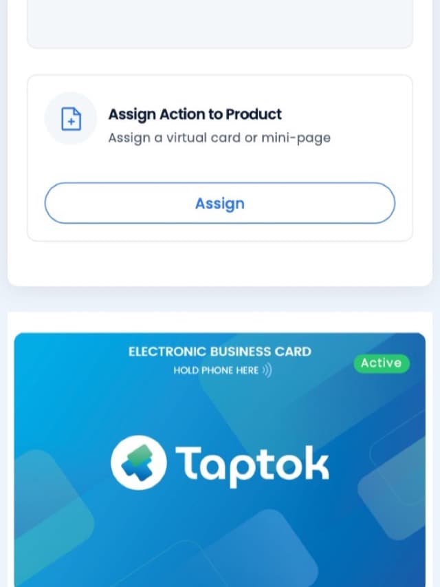 Taptok SaaS product dashboard